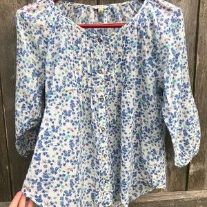Floral cotton blouse